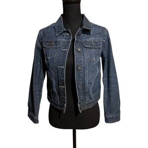 Quinn Dark Wash Classic Denim Jean Jacket Women's S Small